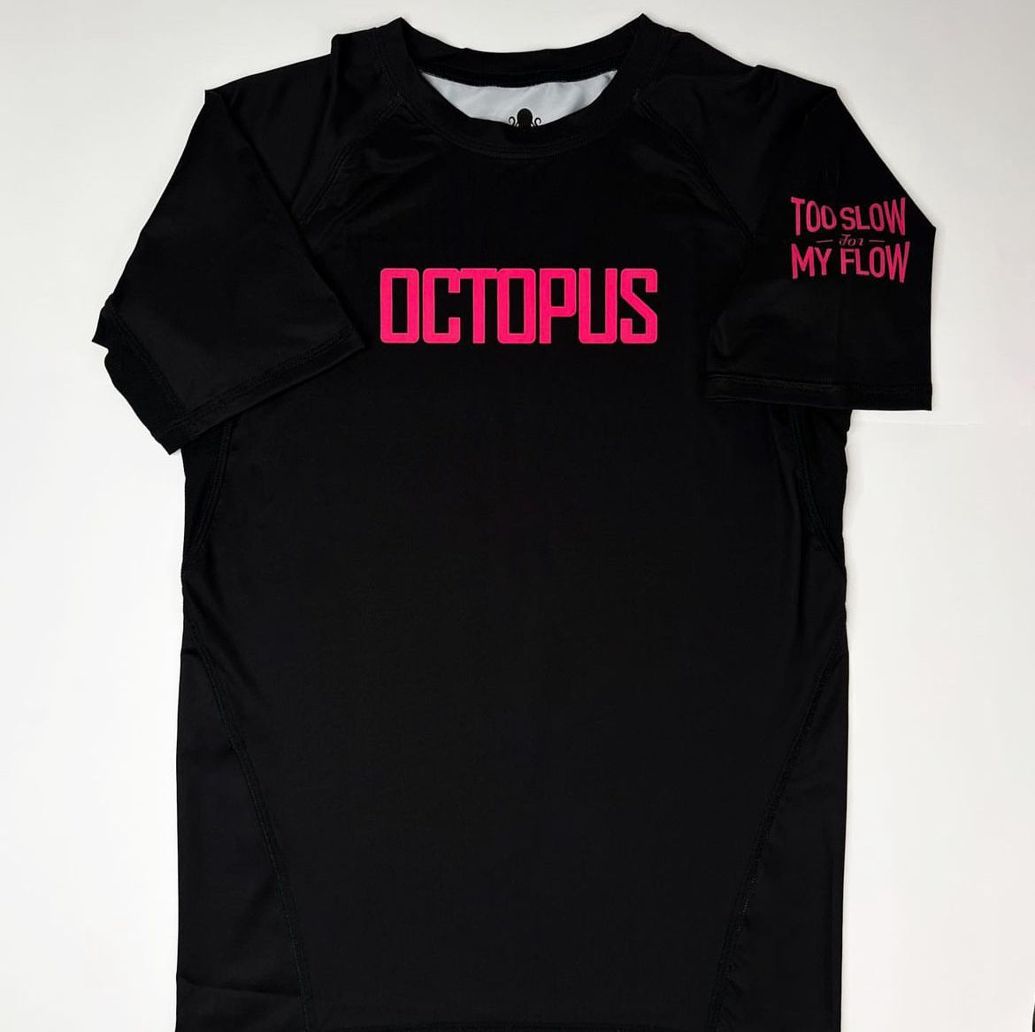 PINK OCTOPUS SHORT SLEEVE RASH GUARD