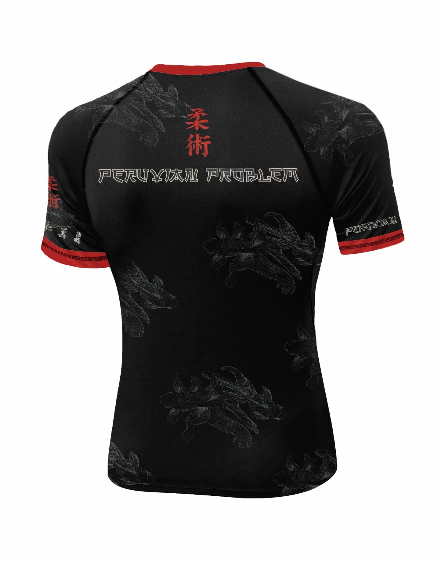 KOI FISH PERUVIAN PROBLEM SHORT SLEEVE RASH GUARD