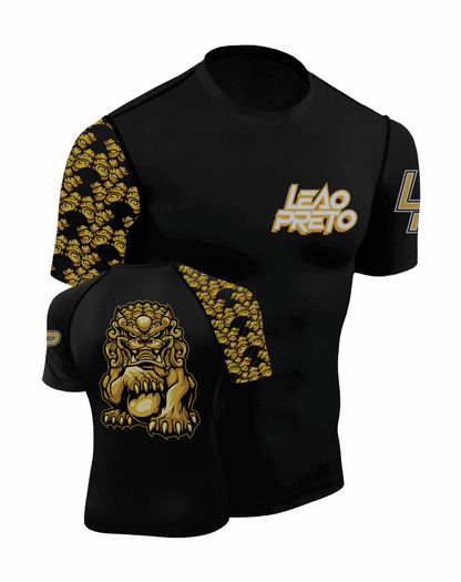 BLACK LEAO PRETO SHORT SLEEVE RASH GUARD