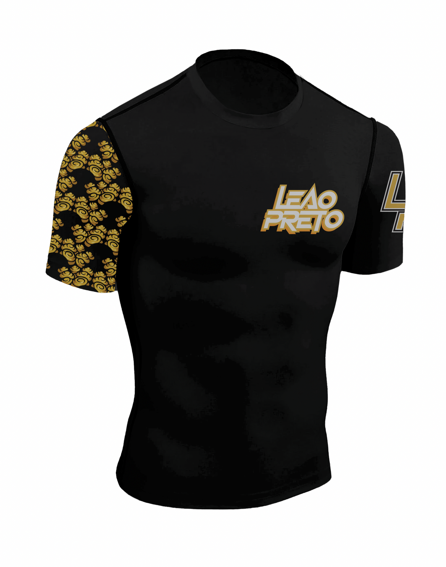 BLACK LEAO PRETO SHORT SLEEVE RASH GUARD