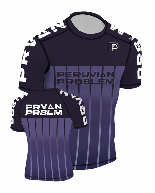 BLACK RANK PERUVIAN PROBLEM RASH GUARD