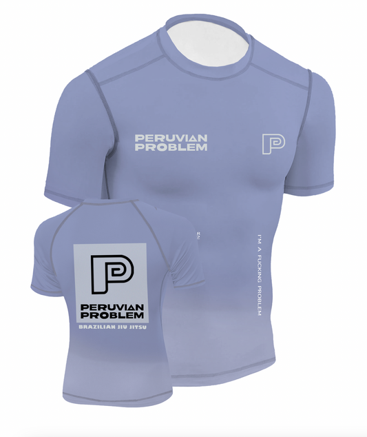 LIGHT GREY PERUVIAN PROBLEM RASH GUARD